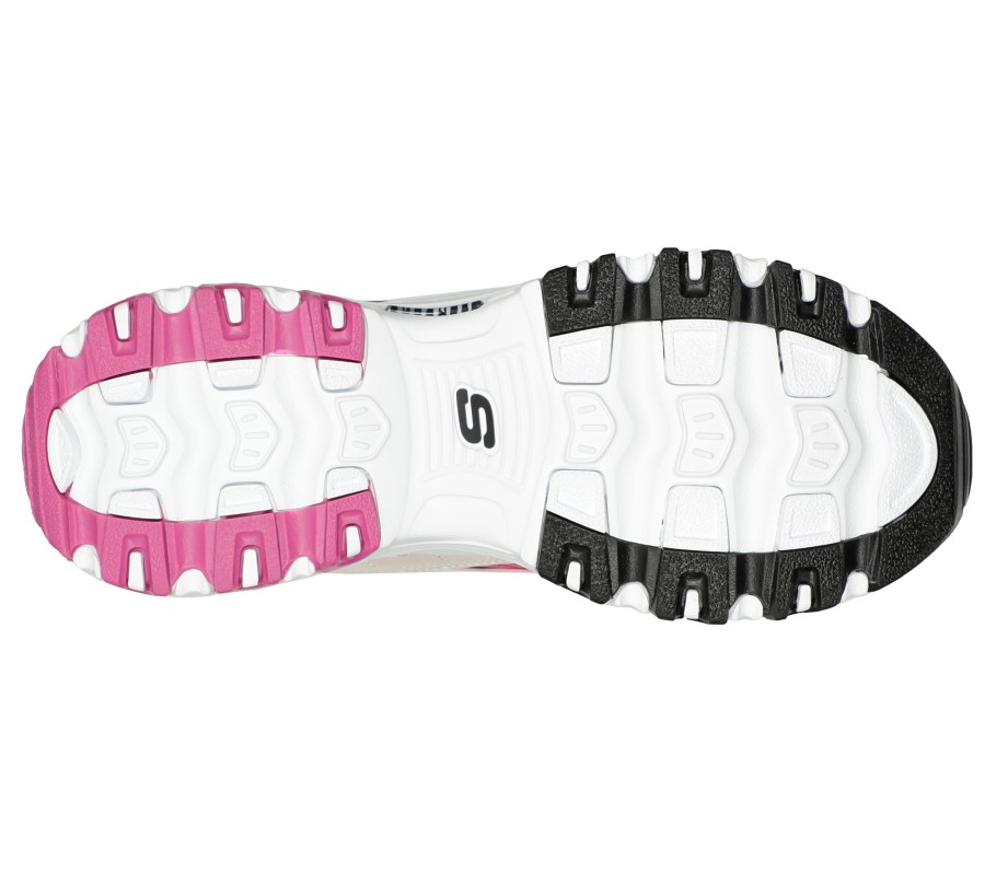 SKECHERS Dvf: D'Lites - Red Slip White / Black / Pink Lace Up