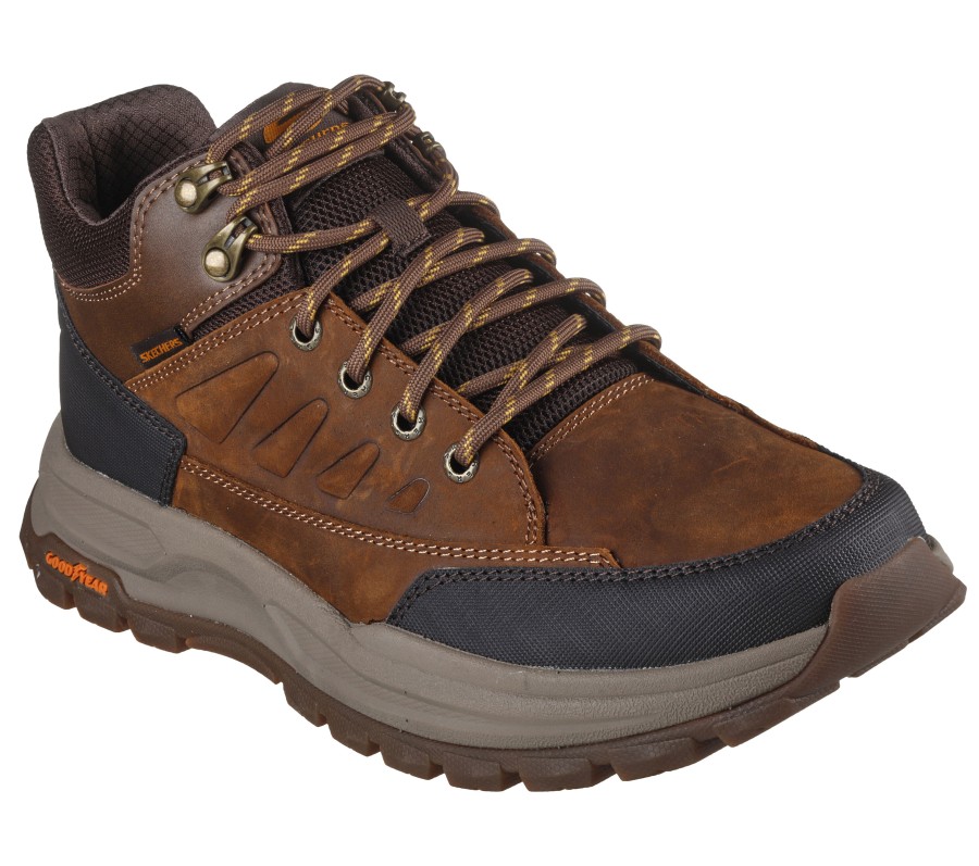 SKECHERS Relaxed Fit: Zeller - Bazemore Brown Lace Up Oxfords