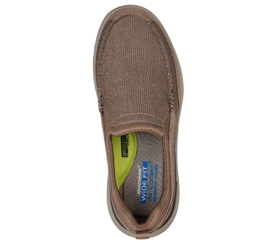 SKECHERS Del Array - Hefner Light Brown Slip-Ons