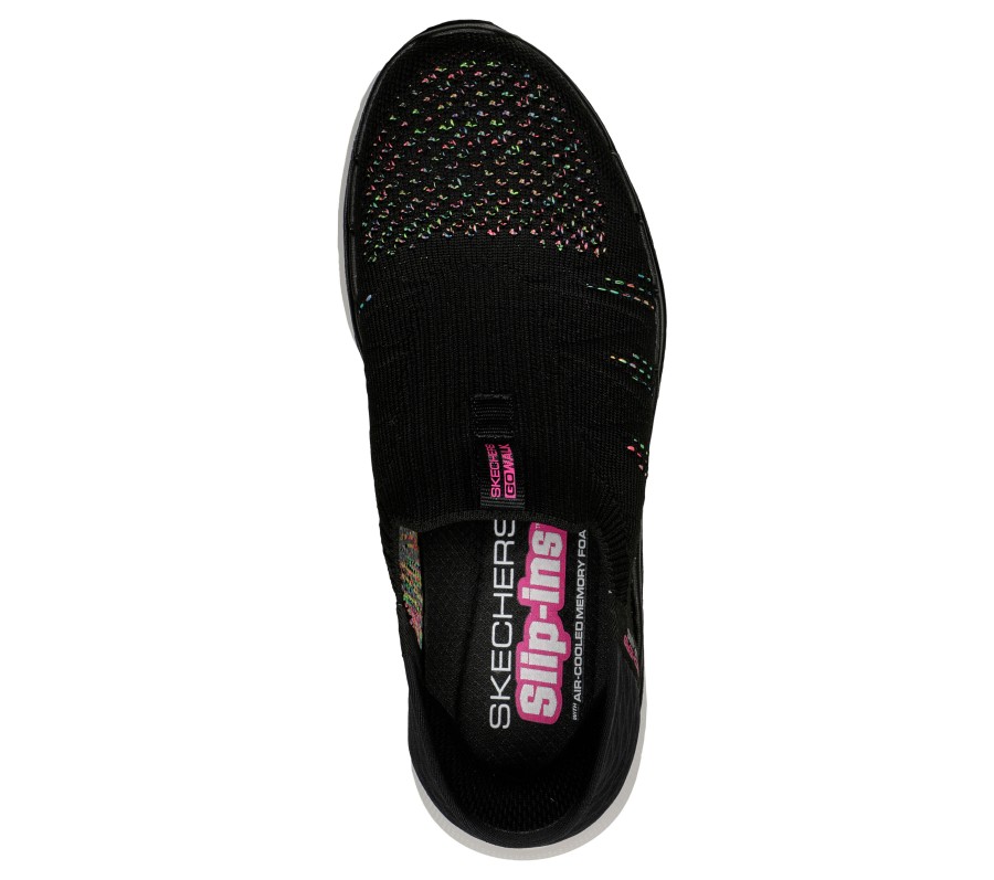 SKECHERS Skechers Slip-Ins: Go Walk 6 - Valentina Black / Multi Slip-Ons