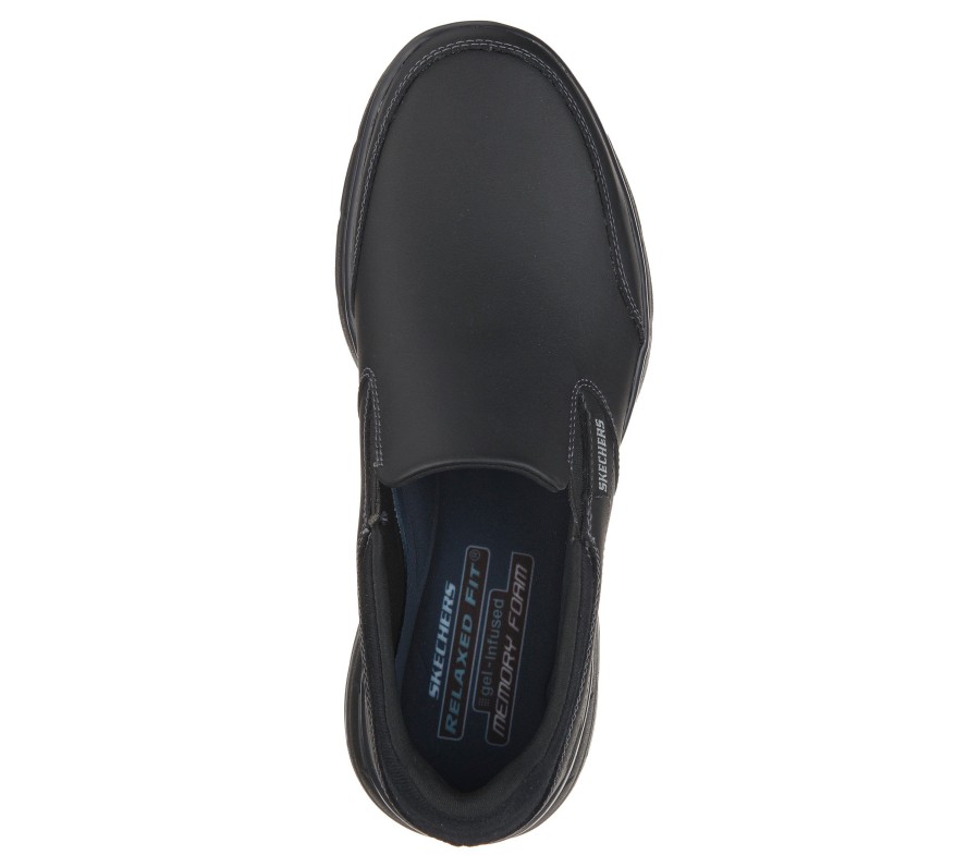 SKECHERS Relaxed Fit: Glides - Calculous Black Slip-Ons