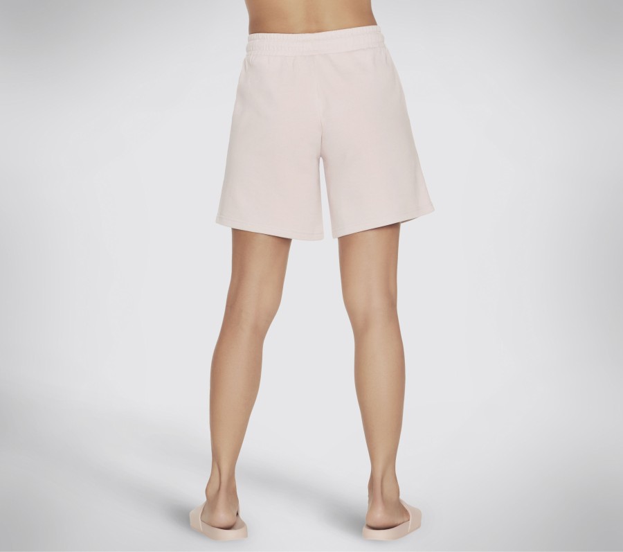 SKECHERS Skech-Sweats 5 Inch Short Light Pink Bottoms