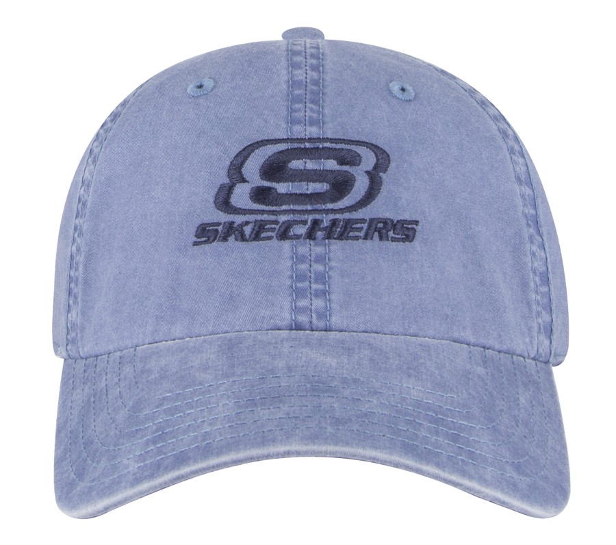 SKECHERS Skechers Washed Dad Hat Blue Accessories