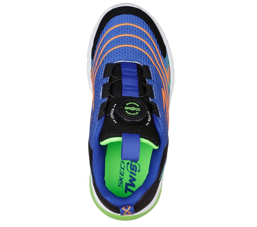 SKECHERS Twist-Fit: Vector-Matrix Blue / Black Athletic Sneakers