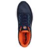 SKECHERS Go Walk Speed Walker Navy / Orange Athletic Sneakers