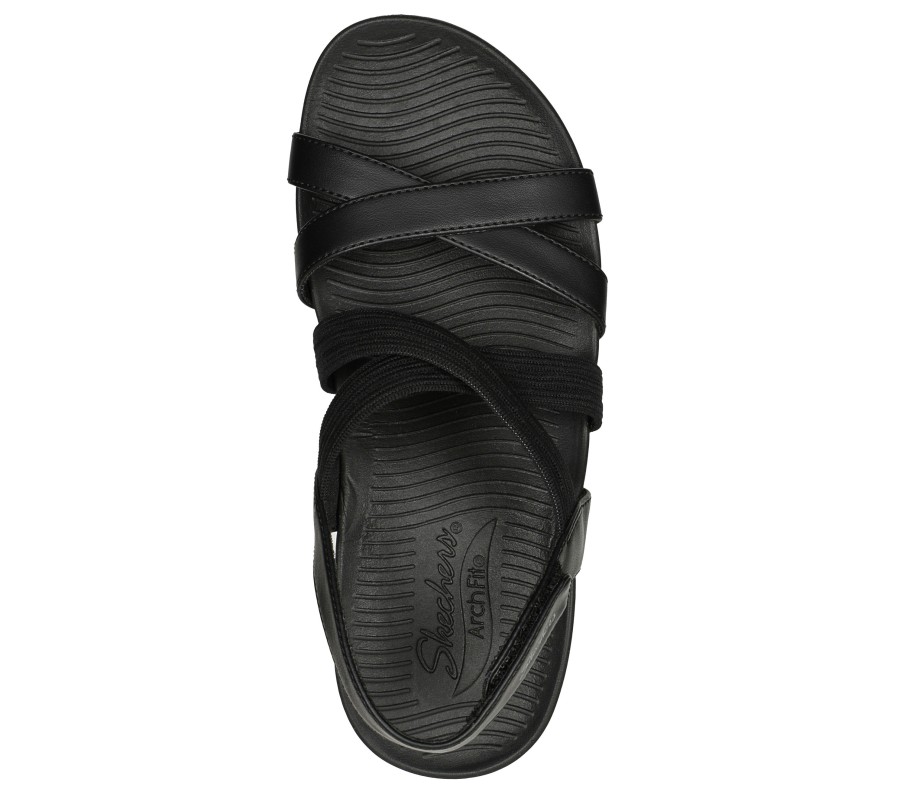 SKECHERS Arch Fit Sunshine - Luxe Lady Black Sandals