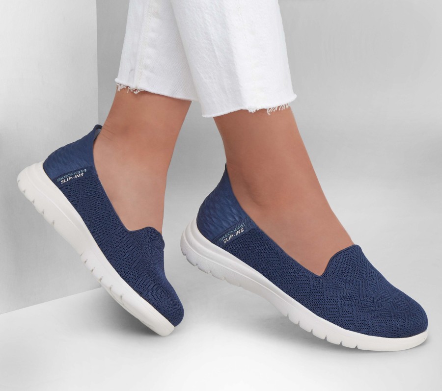 SKECHERS Skechers Slip-Ins: On-The-Go Flex - Astonish Navy Slip-Ons