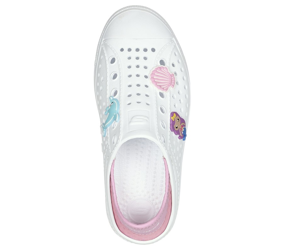 SKECHERS Foamies: Guzman Steps White Slip-Ons