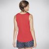 SKECHERS Bobs Peachy Paws Paw Heart Tank Red / White Tops