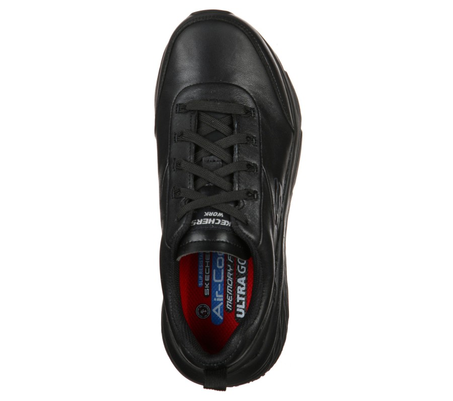 SKECHERS Work Relaxed Fit: Max Cushioning Elite Sr - Kajus Black Work & Safety