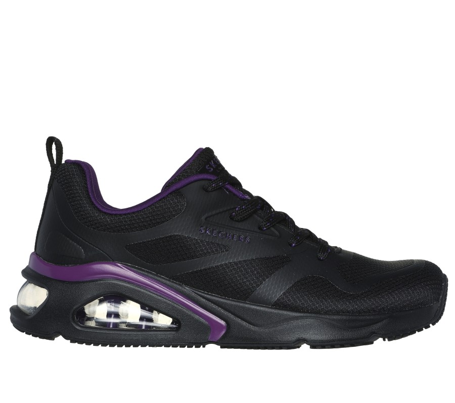 SKECHERS Tres-Air Uno - Modern Aff-Air Black Lace Up