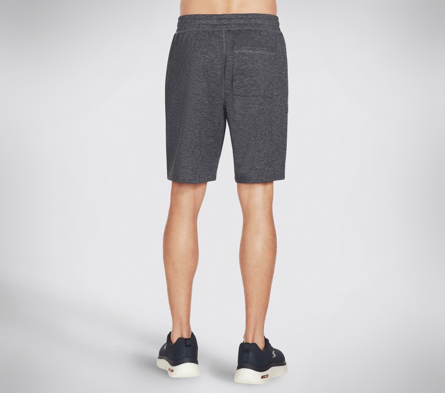 SKECHERS Skech-Knits Ultra Go 9 Inch Short Charcoal Bottoms