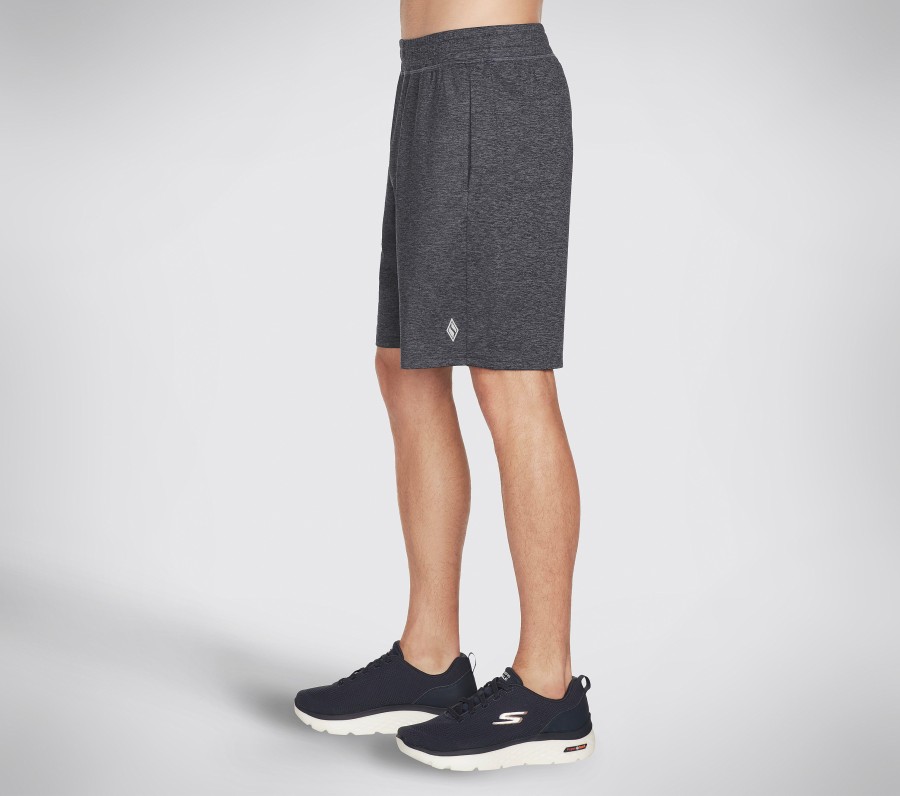 SKECHERS Skech-Knits Ultra Go 9 Inch Short Charcoal Bottoms