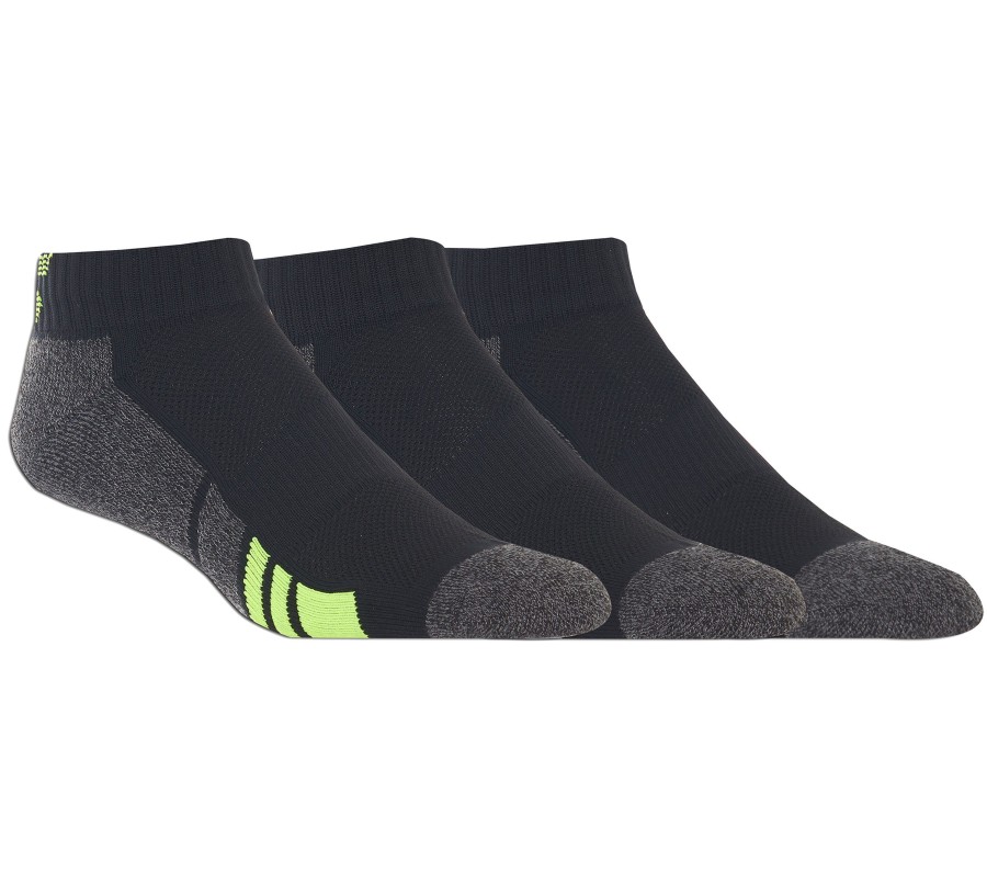 SKECHERS 3 Pack Half Terry Athletic Socks Black Accessories