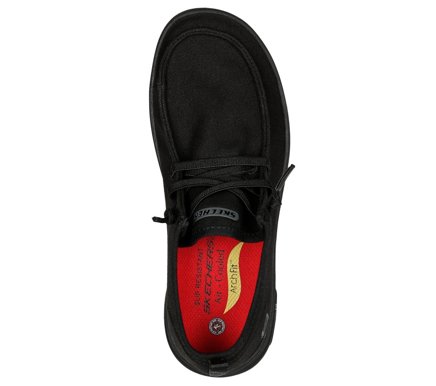 SKECHERS Work: Arch Fit Melo Sr - Mockie Black Work & Safety