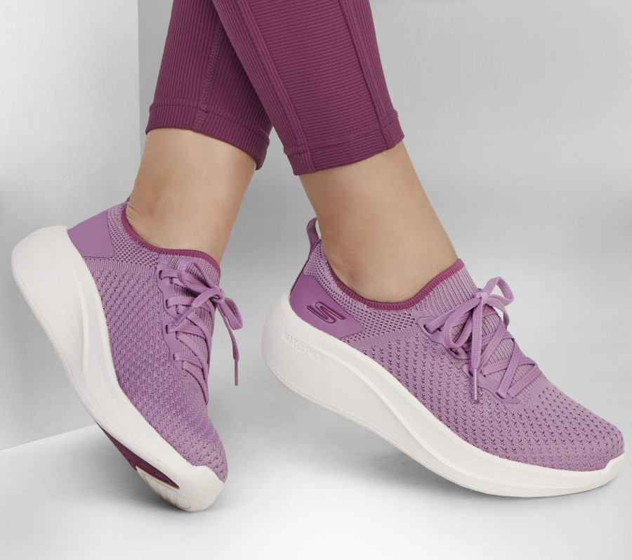 SKECHERS Max Cushioning Essential - Juno Mauve Lace Up