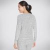 SKECHERS Bobs Apparel Furever Cozy Pullover Shirt Gray Tops