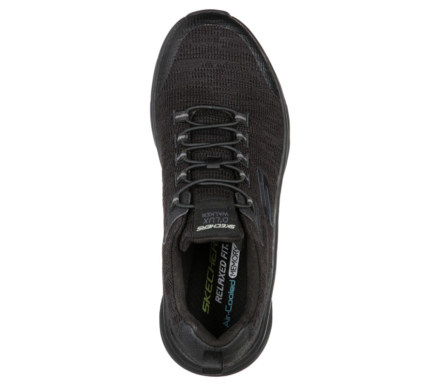 SKECHERS Relaxed Fit: D'Lux Walker - Pensive Black Slip-Ons