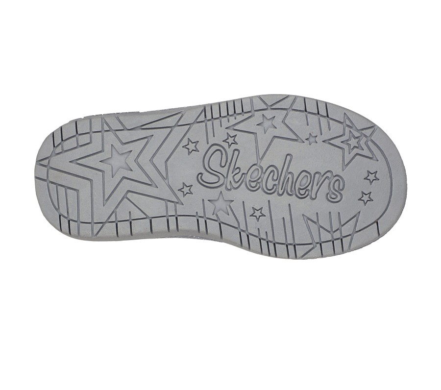 SKECHERS Glamslam - Dazzling Love Gray / Turquoise Boots