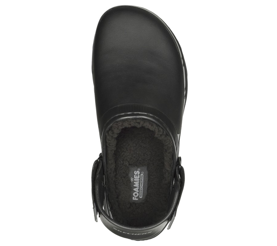 SKECHERS Foamies: Creston Ultra Lined - Cozy Vibez Black Slippers