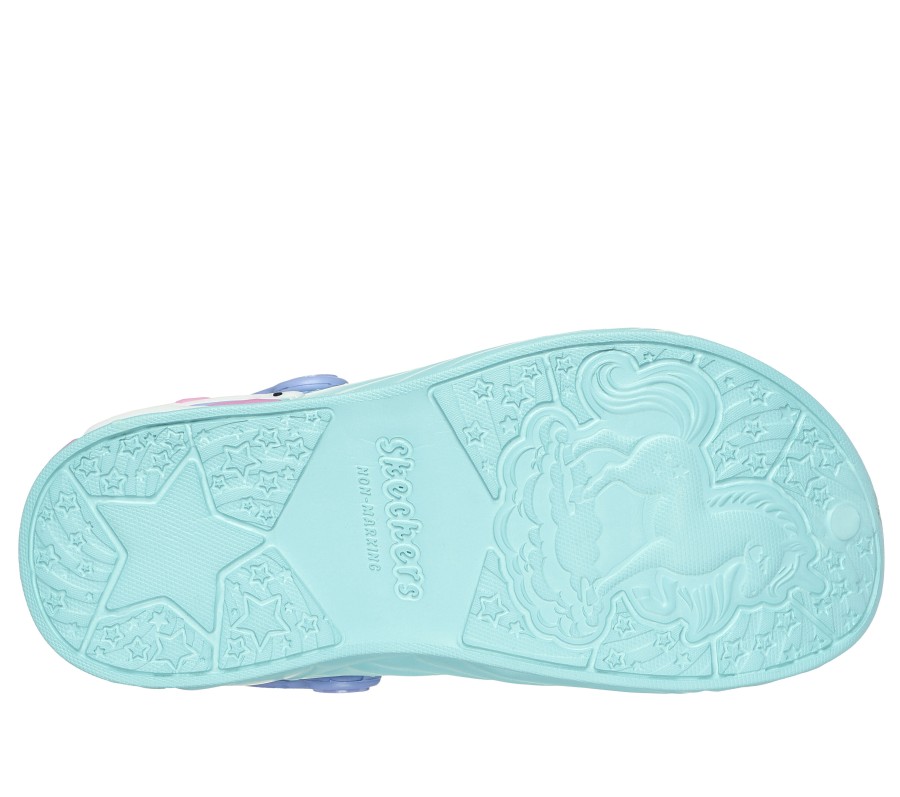 SKECHERS Foamies: Unicorn Dreamer Aqua Slip-Ons