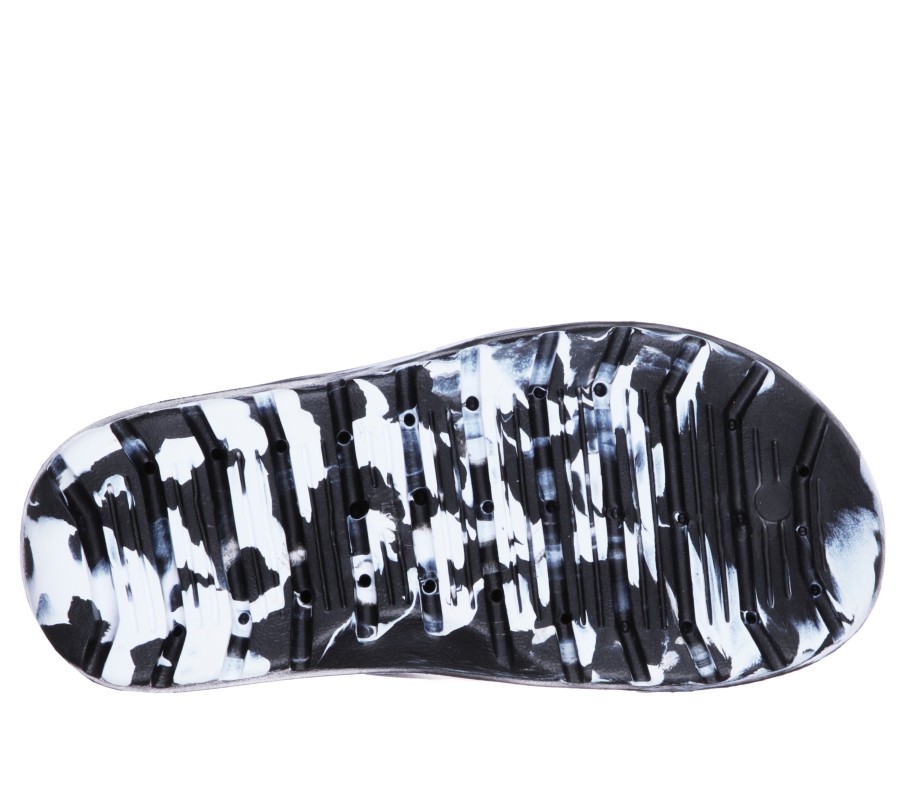 SKECHERS Hogan - Aqua Spurt Black / White Slip-Ons