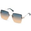 SKECHERS Oversized Rimless Square Sunglasses Gold Accessories