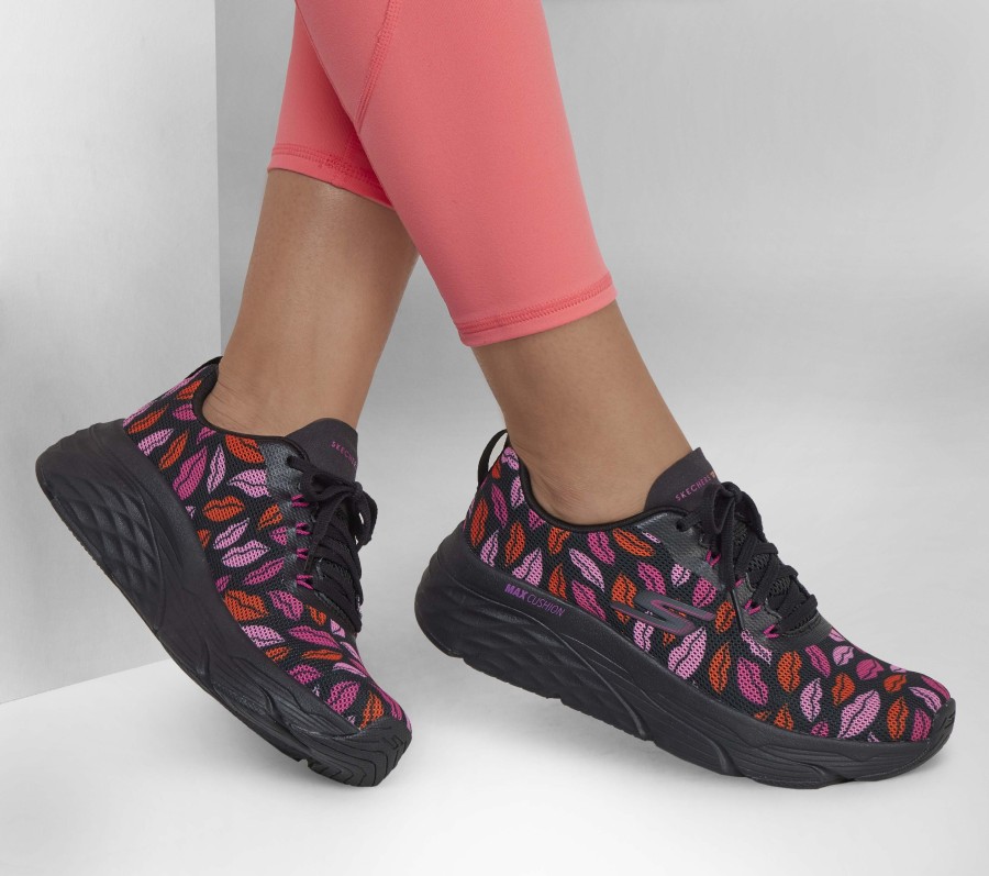 SKECHERS Dvf: Max Cushioning Elite - Multi Kiss Black / Pink Lace Up