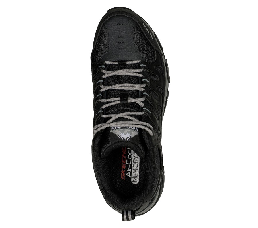 SKECHERS Terrabite - Ravlin Black / Charcoal Lace Up Oxfords