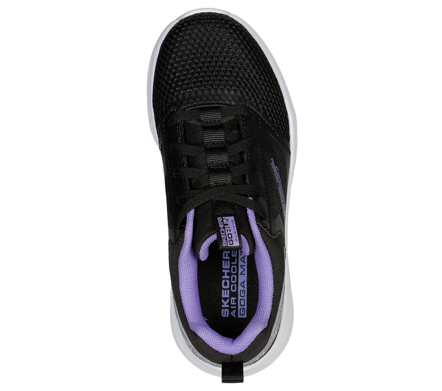 SKECHERS Go Run Elevate - Manhattan Moves Black / Purple Lace Up