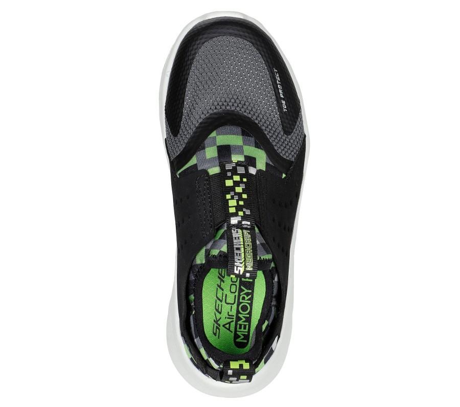 SKECHERS Mega-Craft: Ultra Flex 2.0 - Cubor Black / Lime Slip-Ons