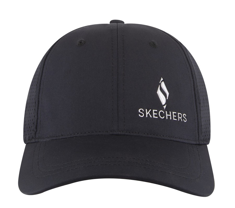 SKECHERS Foil Diamond S Baseball Hat Black Accessories