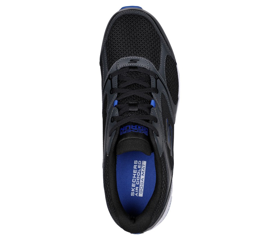 SKECHERS Go Run Consistent - Specie Black / Blue Athletic Sneakers