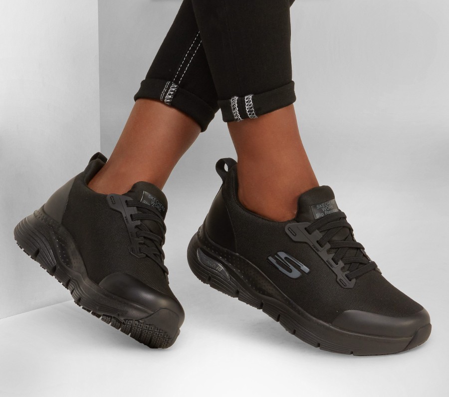 SKECHERS Work: Arch Fit Sr - Virmical Black Work & Safety