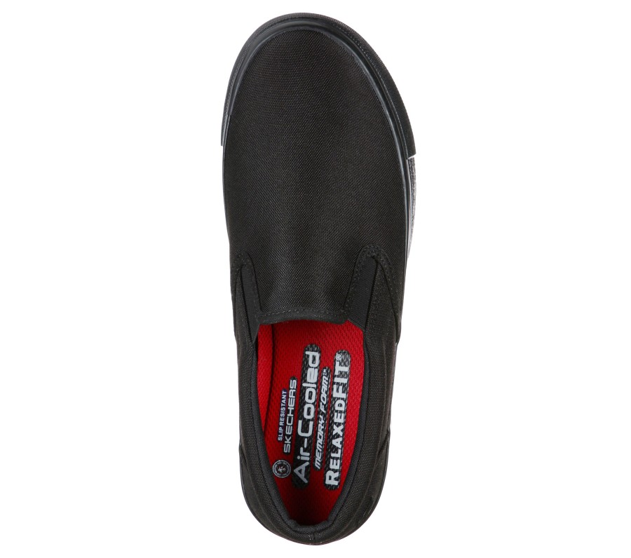 SKECHERS Work Relaxed Fit: Sudler - Dedham Sr Black Work & Safety