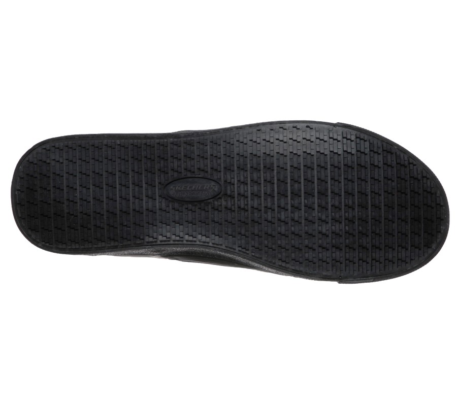 SKECHERS Work Relaxed Fit: Sudler - Dedham Sr Black Work & Safety