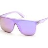 SKECHERS Oversized Shield Sunglasses Lilac Accessories