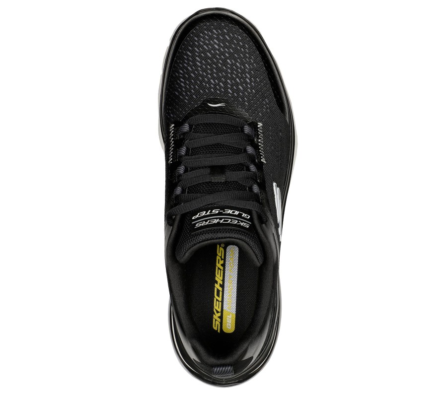 SKECHERS Glide-Step Flex Air Black / White Athletic Sneakers