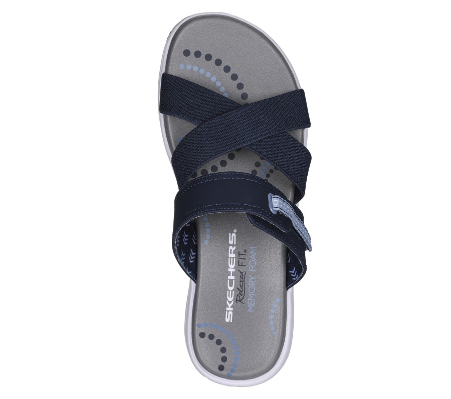 SKECHERS Relaxed Fit: Bayshore - Take It Easy Navy Sandals