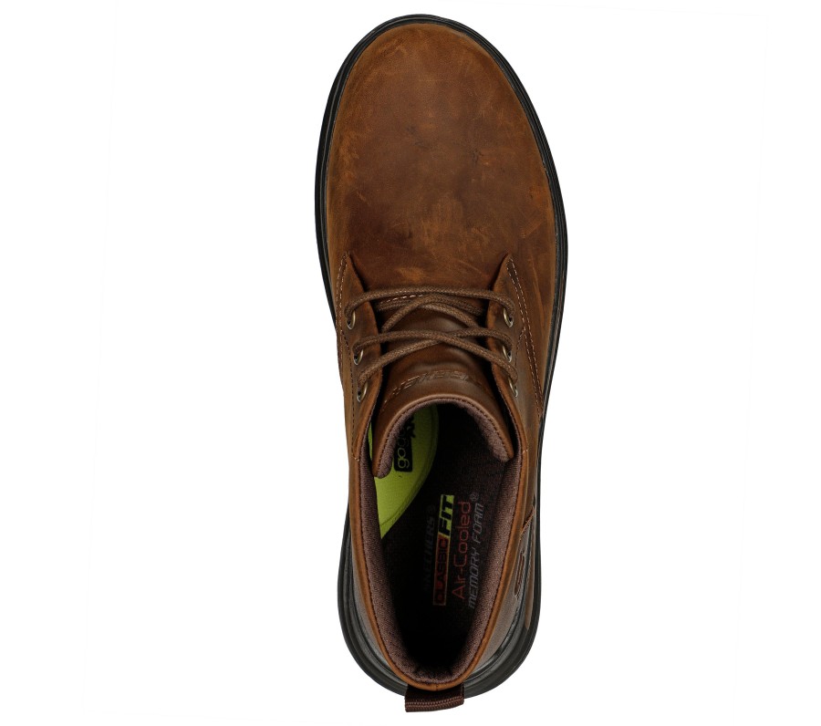 SKECHERS Proven - Yermo Brown Lace Up Oxfords