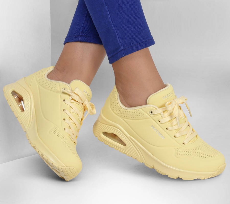 SKECHERS Uno - Bright Air Yellow Lace Up