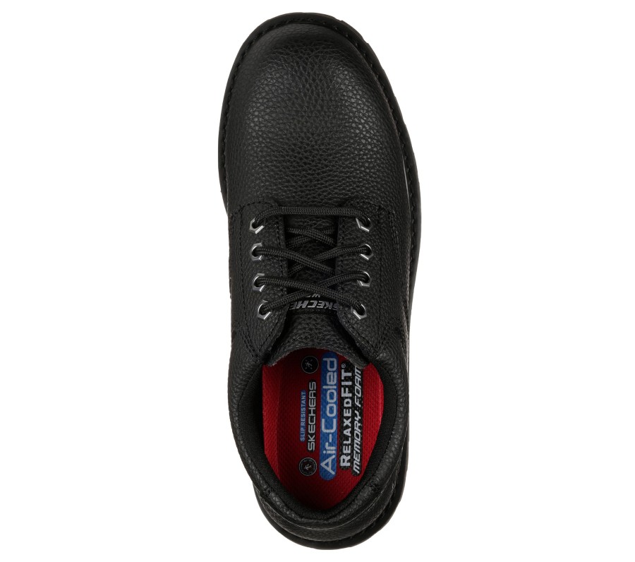 SKECHERS Work Relaxed Fit: Cottonwood - Jaken Sr Black Work & Safety