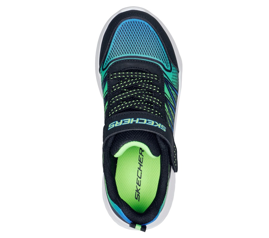 SKECHERS Bounder - Zatic Black / Lime Athletic Sneakers