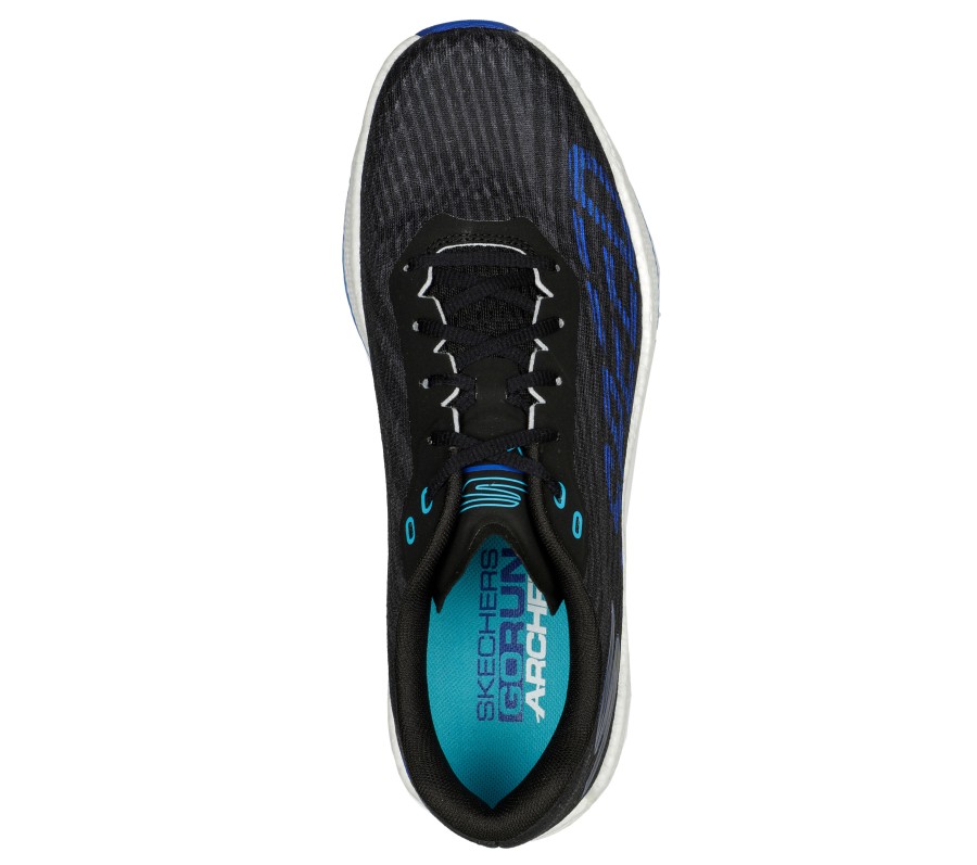 SKECHERS Go Run Arch Fit Razor 4 Black / Blue Athletic Sneakers