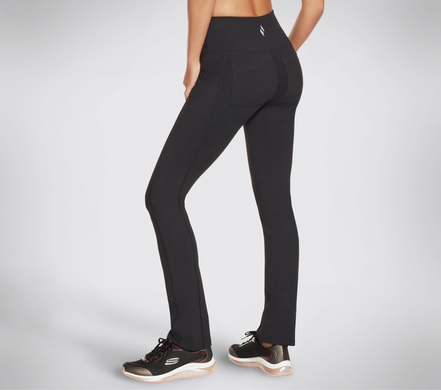 SKECHERS Skechers Go Walk Joy Pant Tall Length Black Bottoms