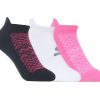 SKECHERS 3 Pack Half Terry Low Cut Athletic Socks Black / Pink Accessories