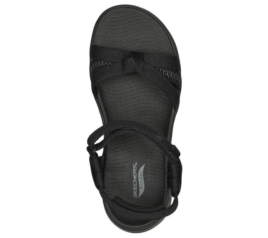 SKECHERS Arch Fit Radiance - Sensational Black / Gray Sandals