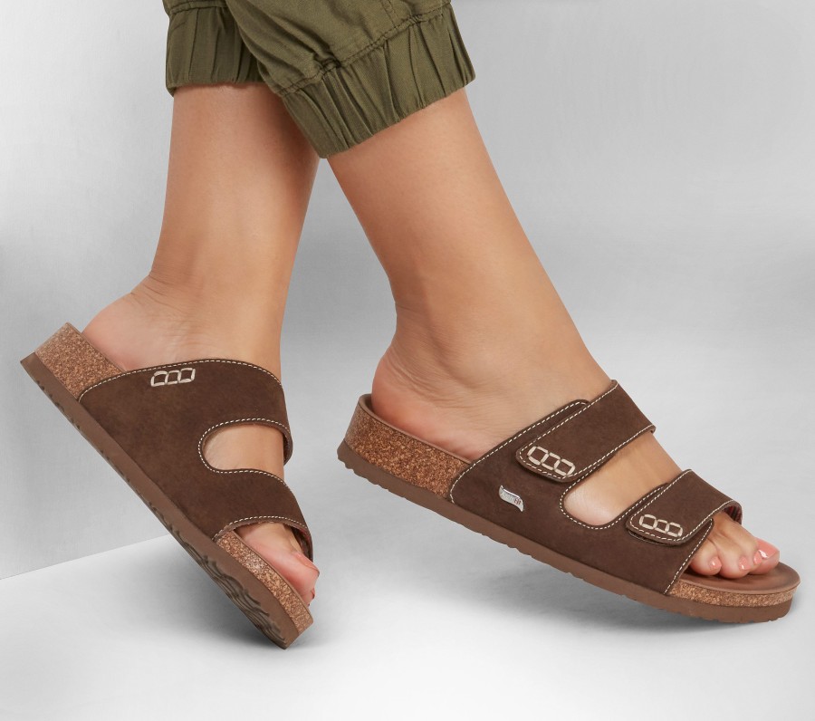 SKECHERS Skechers Arch Fit Granola - Desert Posy Chocolate Sandals