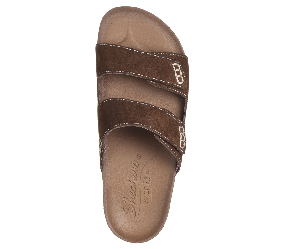 SKECHERS Skechers Arch Fit Granola - Desert Posy Chocolate Sandals