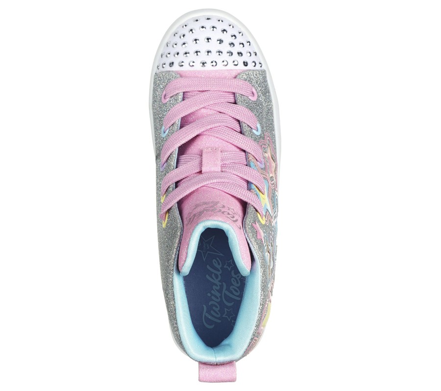 SKECHERS Twi-Lites 2.0 - Star Gloss Silver / Multi Lace Up